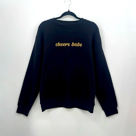 (#81)BRUNETTE THE LABEL "Cheers Babe" Core Crew - Picture 4 of 5